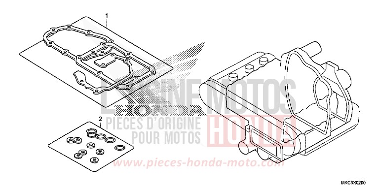 GASKET KIT B for Gold Wing CANDY ARDENT RED (R367) from 2018